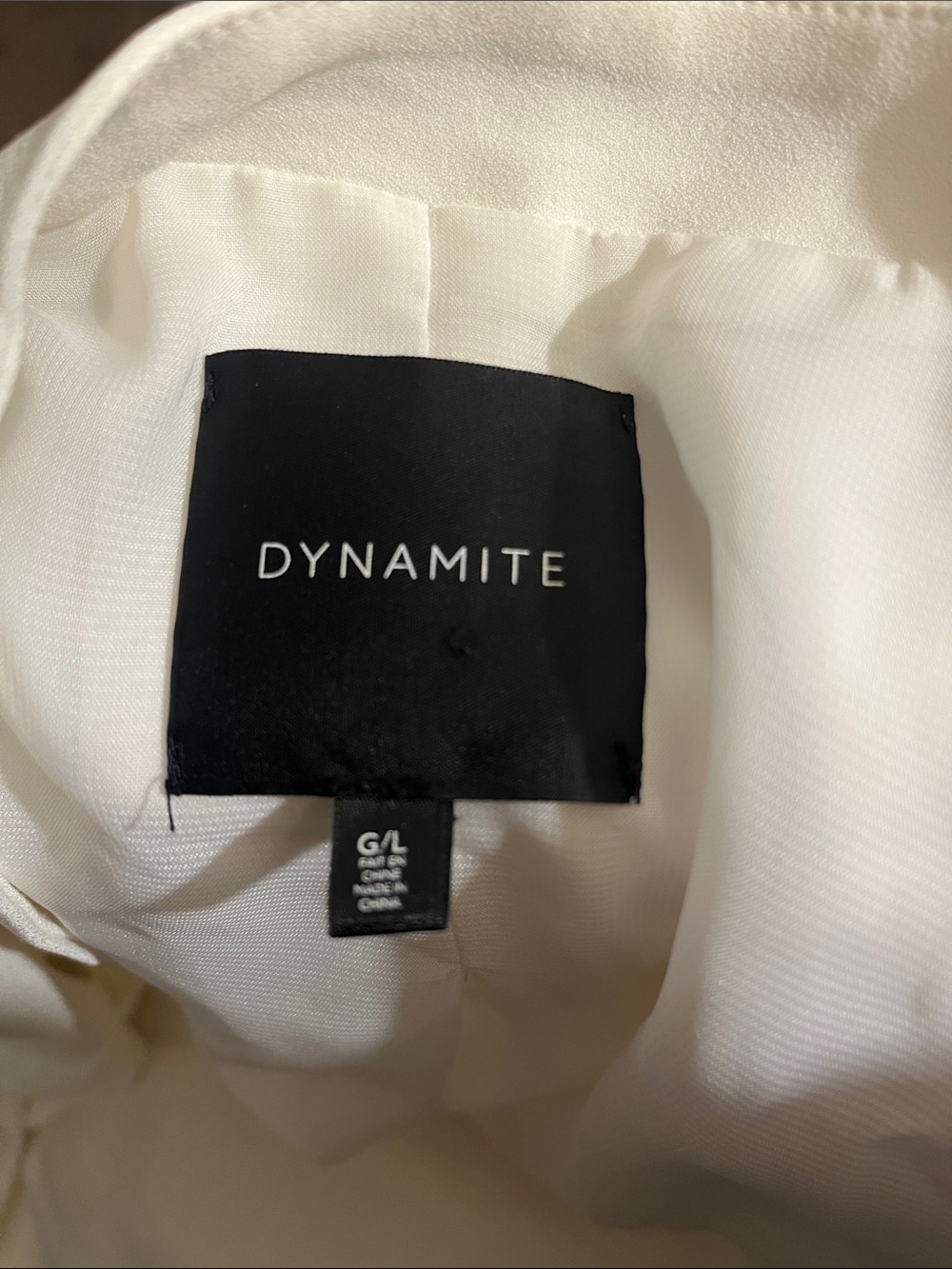 Dynamite Cream Open-Front Blazer - Picture 4 of 5